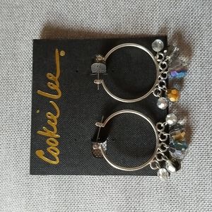 Cookie Lee beaded hoops